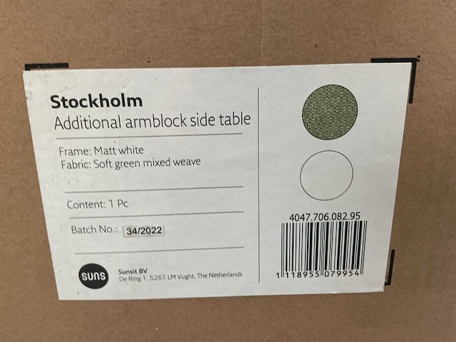 Suns stockholm additional armblock side table (2x) - afbeelding 1 van  5