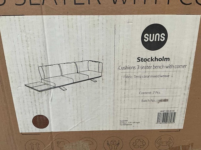 Suns stockholm tuinkussens 7 delig terra coral - afbeelding 3 van  5