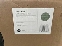 Suns stockholm tuinkussenset 2 delig soft green - afbeelding 4 van  6