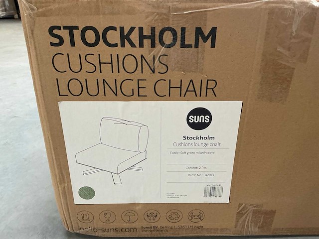 Suns stockholm tuinkussenset 2 delig soft green - afbeelding 5 van  6