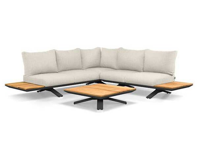 Suns stockholm tuinkussenset 4 delig natural mixed weave - afbeelding 2 van  5