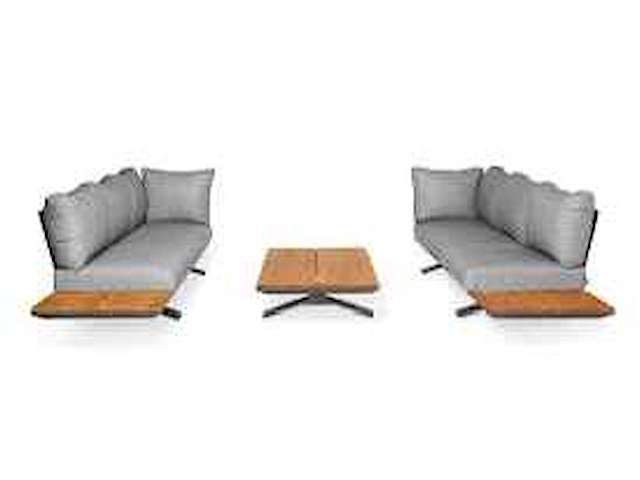 Suns stockholm tuinkussenset 7 delig light antraciet - afbeelding 2 van  5