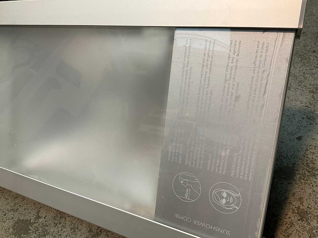 Sunshower combi opbouw hoekmodel white - afbeelding 5 van  7