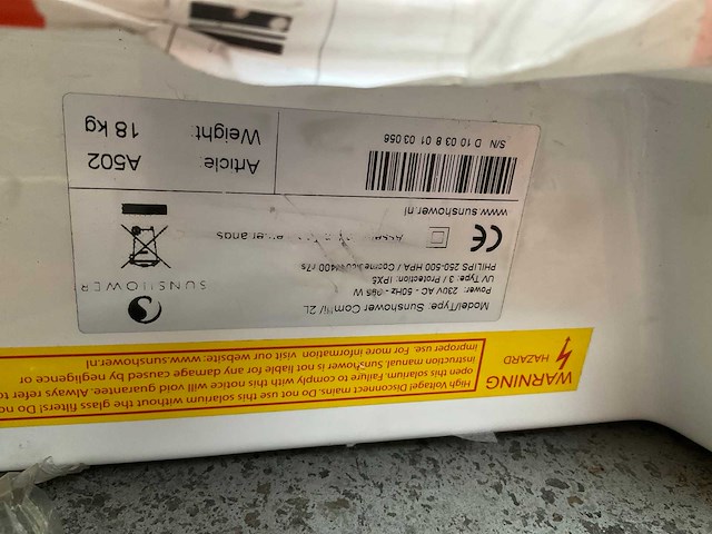 Sunshower combi opbouw hoekmodel white - afbeelding 7 van  7