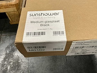 Sunshower medium glasplaat black - afbeelding 2 van  3