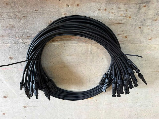 Sunter - mc4 - set van 20 verlengkabels (200 cm) t.b.v. zonnepanelen - afbeelding 1 van  1