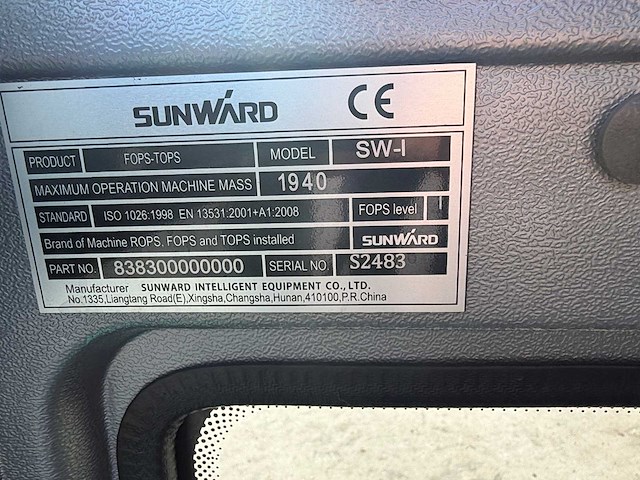 Sunward - 2024 - swe20f - minigraafmachine - afbeelding 50 van  57