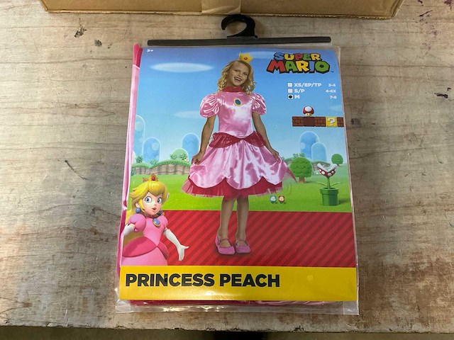 Super mario - princess peach - verkleedkleding (30x) - afbeelding 1 van  4