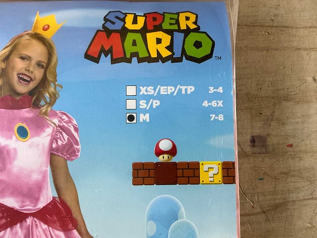 Super mario - princess peach - verkleedkleding (30x) - afbeelding 2 van  4