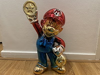 Super mario bros gold coin sculptuur