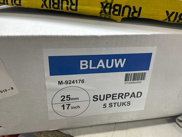 Super pad schrobpad 17 inch blauw (10x) - afbeelding 5 van  5