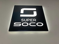 Super soco verlicht “logo“ wandbord - afbeelding 1 van  3
