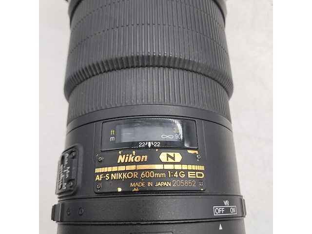 Super telenlens, nikon, af-s nikkor 600mm 1:4g ed - afbeelding 4 van  7