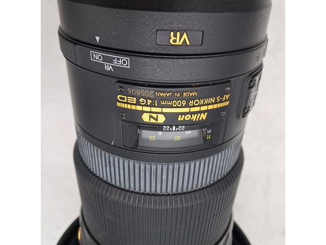 Supere telelens, nikon, af-s nikkor 600mm 1:4g ed - afbeelding 3 van  7