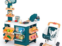 Supermarkt speelset winkelwagen & kassa smoby, maxi market, meerkleurig - afbeelding 1 van  3
