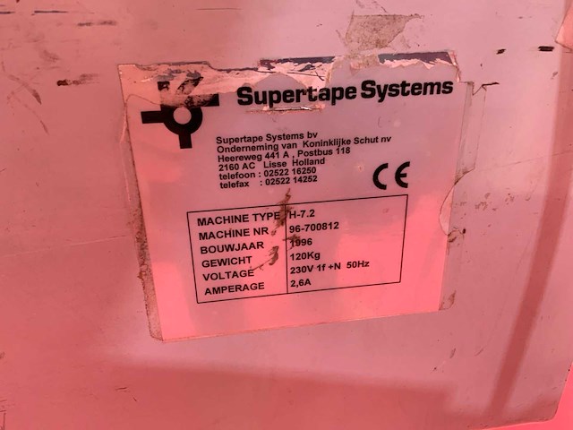 Supertape systems supertape h-7.2 dozen sluitmachine - afbeelding 9 van  13