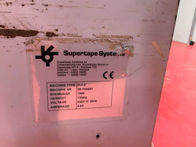 Supertape systems supertape h-7.2 dozen sluitmachine - afbeelding 10 van  10