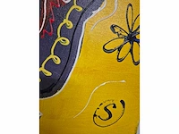 Superwoman - acryl/mixed media op doek - 60 x 50 - afbeelding 2 van  3