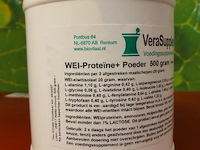 Supplementenpot wei-proteïne+ poeder 500 gram - afbeelding 2 van  7
