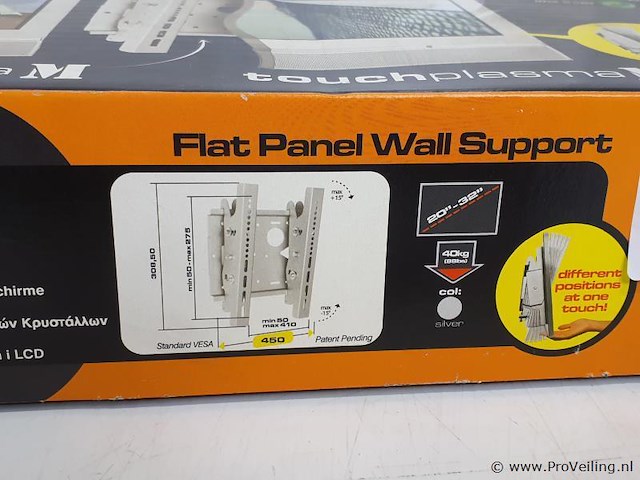 Support watchtv flat panel wall support flat panel tv-wandbeugel - afbeelding 2 van  2