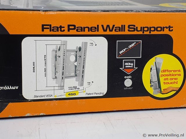Support watchtv flat panel wall support flat panel tv-wandbeugel - afbeelding 2 van  2