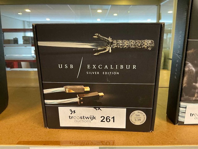 Supra cables usb excalibur usb kabel 100cm (13x) - afbeelding 1 van  2