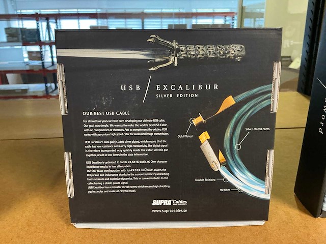 Supra cables usb excalibur usb kabel 100cm (13x) - afbeelding 2 van  2