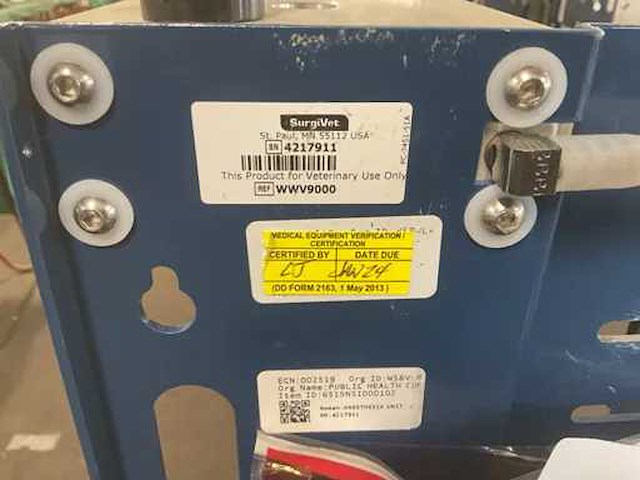 Surgivet anesthesia unit - afbeelding 5 van  6