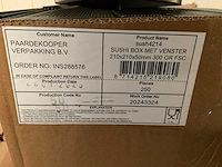 Sushi vensterdozen 210x210x50mm (1250x) - afbeelding 1 van  1