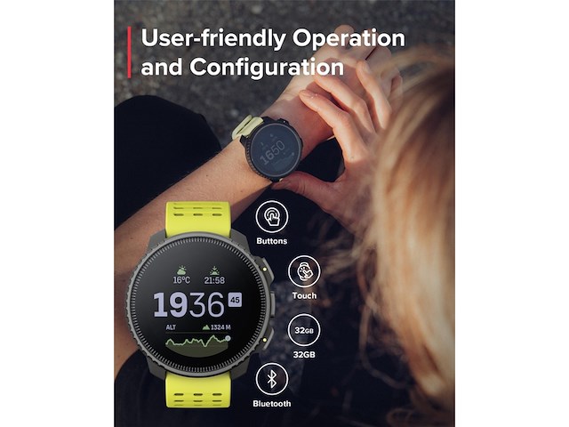 Suunto vertical gpshorloge geel - afbeelding 2 van  5