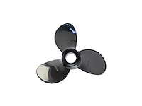 Suzuki 10-1/4 x 10 aluminium black coated marine propeller - 58100-96372-yay - afbeelding 1 van  7