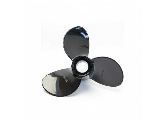 Suzuki 10-1/4 x 10 aluminium black coated marine propeller - 58100-96372-yay - afbeelding 2 van  7