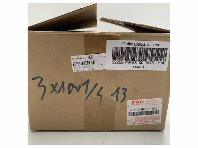 Suzuki aluminium 3-blade propeller 10-1/4 x 13 - 58100-96372-019 - afbeelding 4 van  5