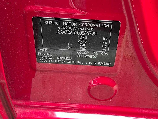 Suzuki swift 1.2 automaat smarthybride * gfp-31-f - afbeelding 14 van  21