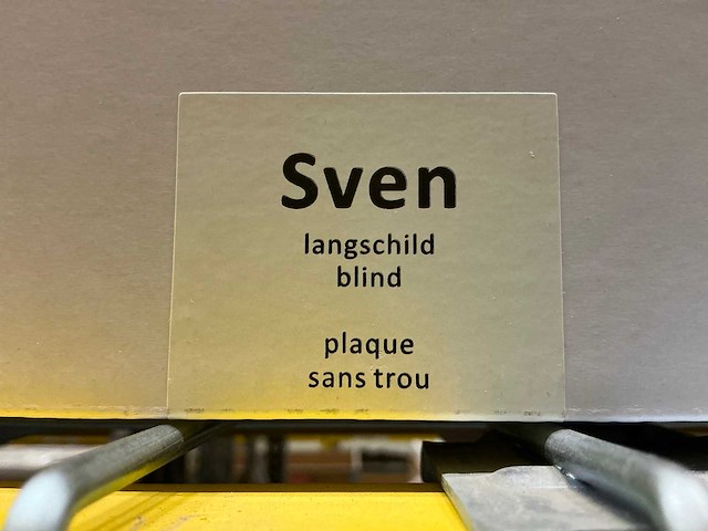 Sven langschild blind deurbeslag (20x) - afbeelding 3 van  4