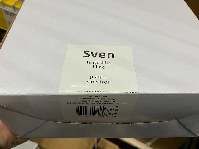 Sven langschild blind deurbeslag (40x) - afbeelding 3 van  3
