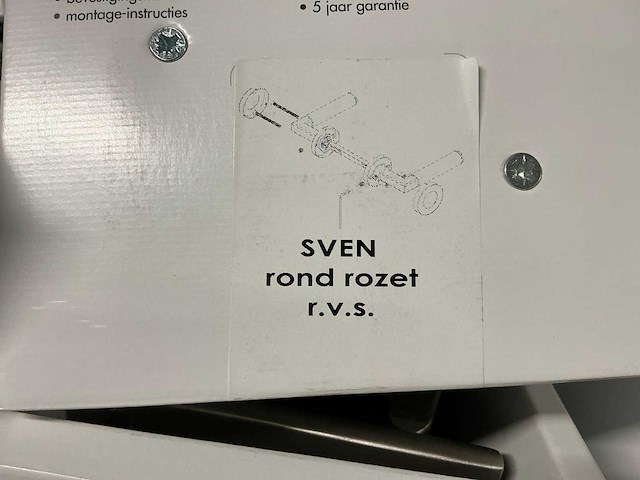 Sven rond rozet deurbeslag (11x) - afbeelding 3 van  3