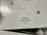 Sven rond rozet deurbeslag (11x) - afbeelding 3 van  3
