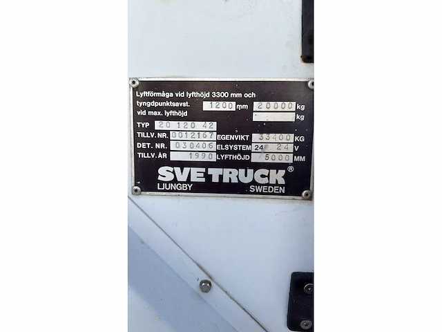 Svetruck - 20 120 42 - vorkheftruck - afbeelding 4 van  5