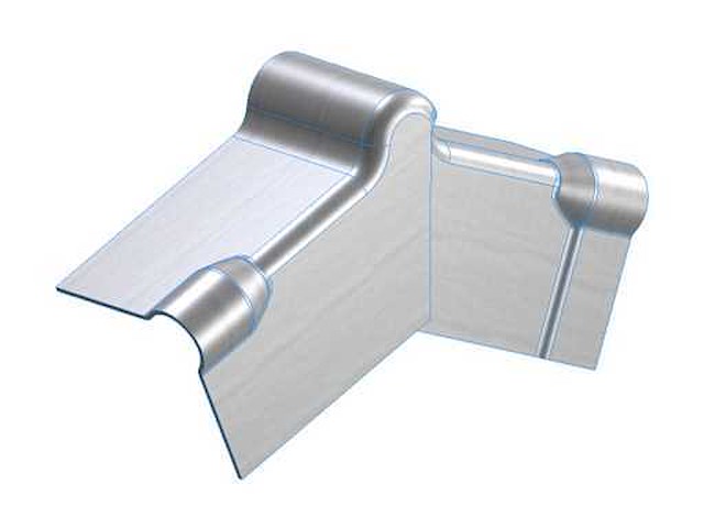 Svk - neptunus wolkengrijs - scharnierend kopgevelstuk (3x) - afbeelding 1 van  2