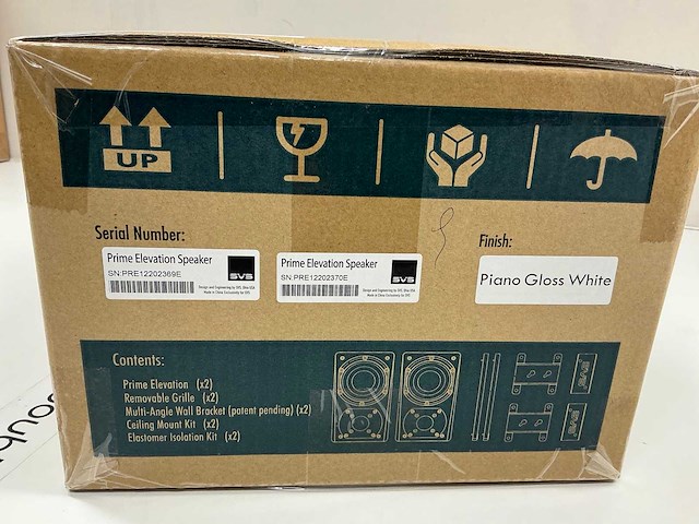 Svs prime elevation piano gloss white 2-delige speakerset - afbeelding 4 van  4
