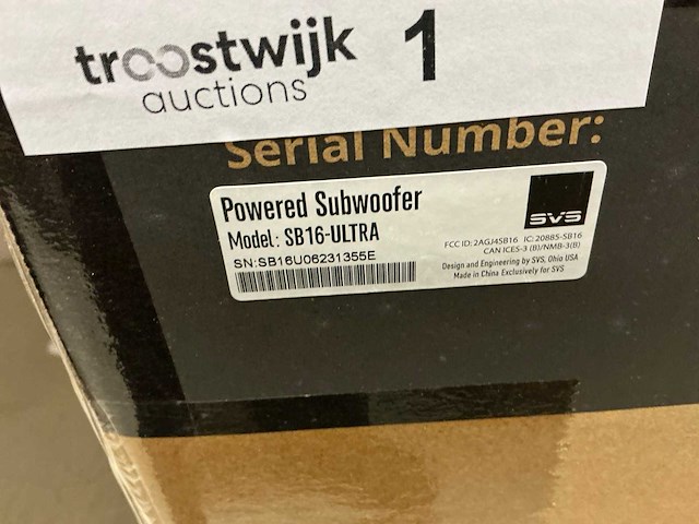Svs sb16-ultra reference powered subwoofer - afbeelding 3 van  3