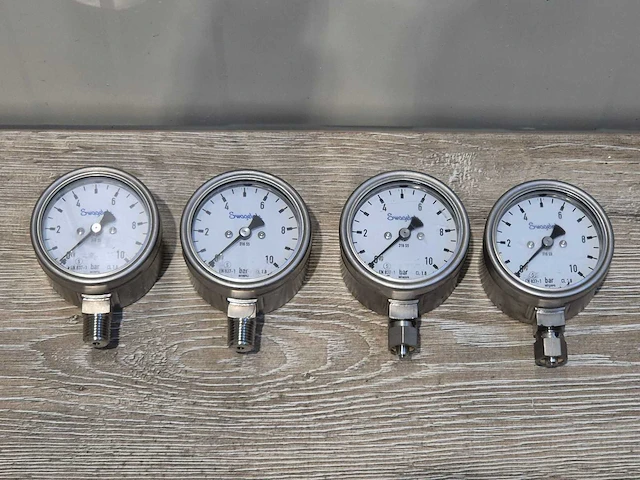 Swagelok - drukmeter 10 bar (4x) - afbeelding 1 van  2