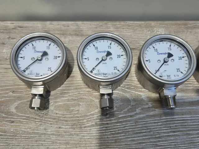 Swagelok - drukmeter 25 bar (6x) - afbeelding 3 van  3
