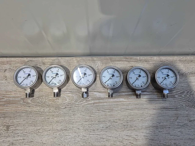 Swagelok - drukmeter 250 bar (6x) - afbeelding 1 van  3
