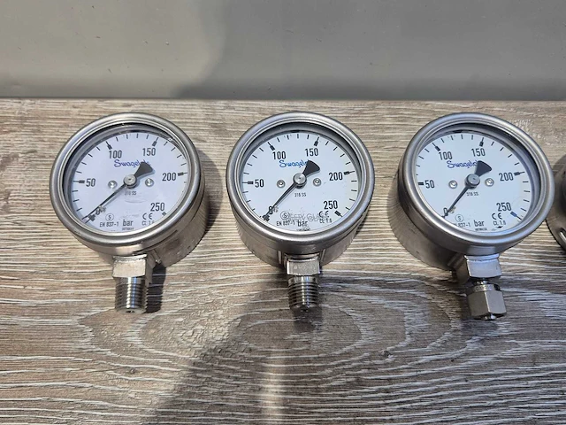 Swagelok - drukmeter 250 bar (6x) - afbeelding 2 van  3