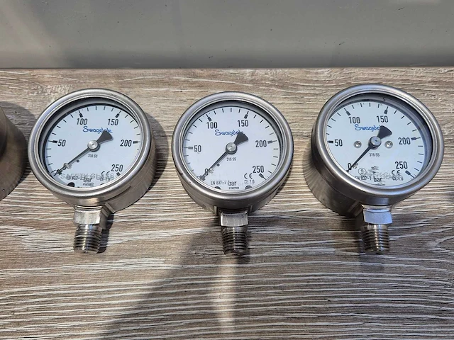 Swagelok - drukmeter 250 bar (6x) - afbeelding 3 van  3