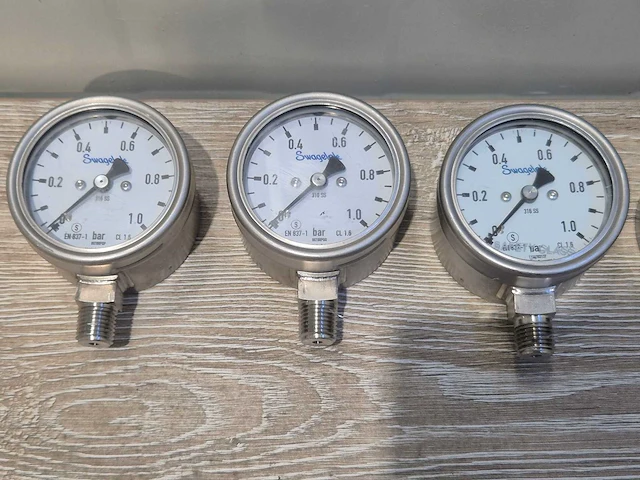 Swagelok - drukmeter 5 bar (5x) - afbeelding 2 van  3