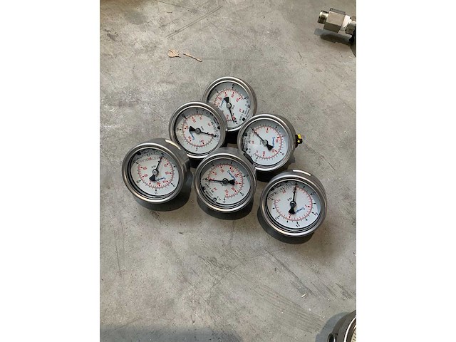 Swagelok drukmeter 0-350 psi/ 0-25 bar (6x) - afbeelding 1 van  1