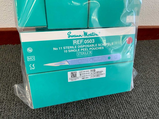 Swann-morton 0503 scalpels (100x) - afbeelding 1 van  5
